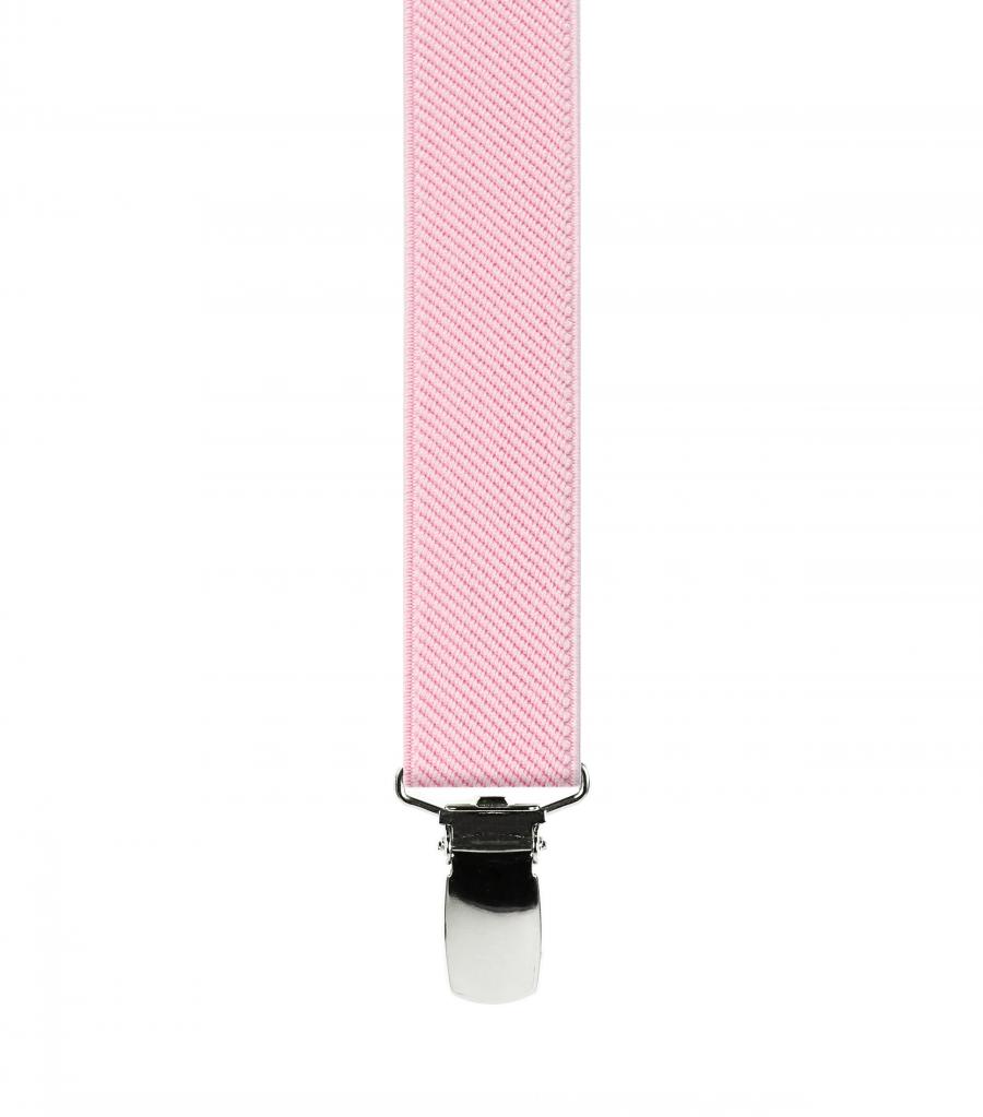 Bretelles Enfant 4 Pinces - Uni 25mm - 4-6 ans - Rose