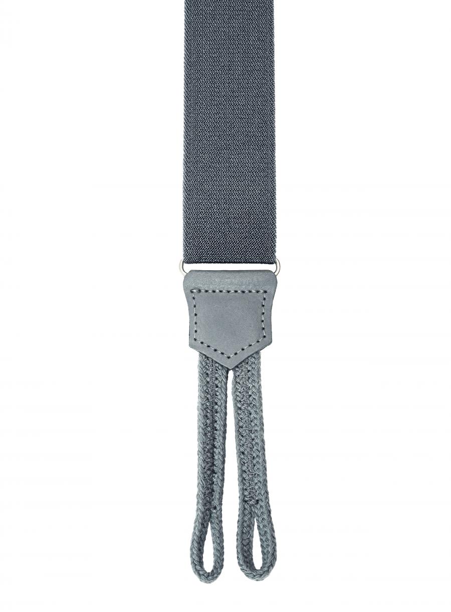Bretelles pattes tressées - Hercule 35mm - 120cm - Gris   
