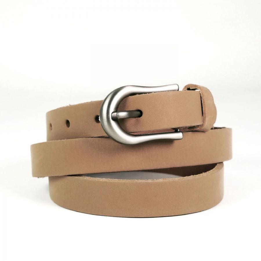 Ceinture Femme cuir - Nubuck 20mm - Camel