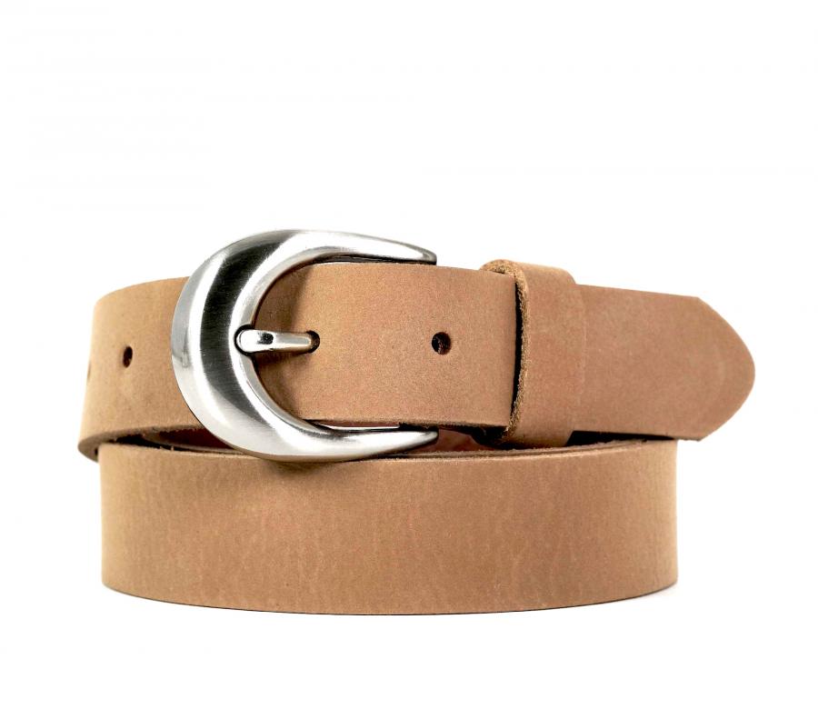 Ceinture Femme cuir - Nubuck 30mm - Camel
