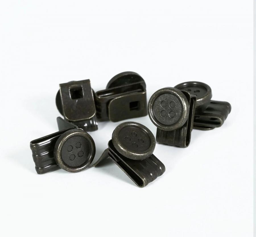 Clip boutons pour bretelles (x6)
